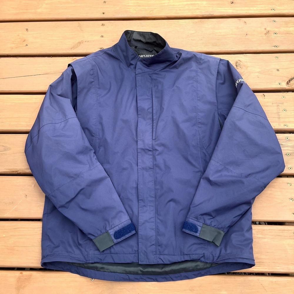 FootJoy DryJoys Golf Jacket Navy Blue Full Zip Performance Mens XL
